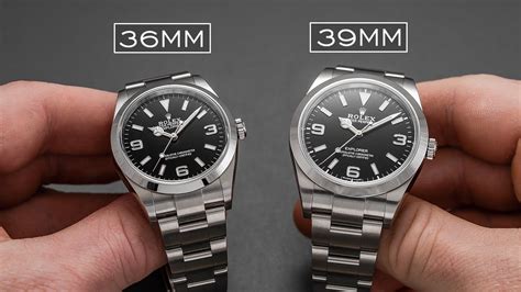 rolex explorer 40mm vs 39mm